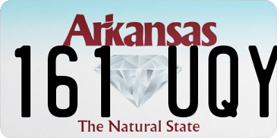 AR license plate 161UQY