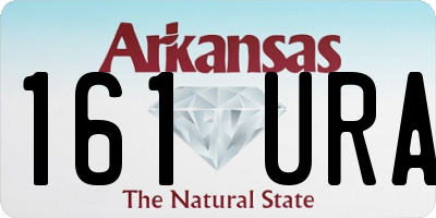 AR license plate 161URA