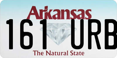 AR license plate 161URB