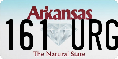 AR license plate 161URG
