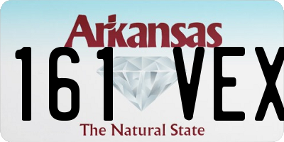 AR license plate 161VEX