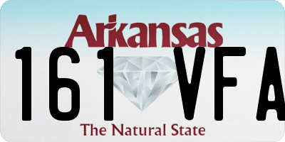 AR license plate 161VFA