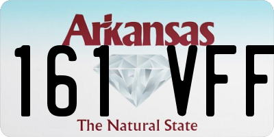 AR license plate 161VFF