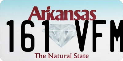 AR license plate 161VFM