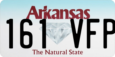 AR license plate 161VFP