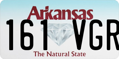 AR license plate 161VGR
