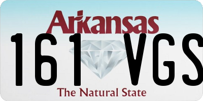 AR license plate 161VGS