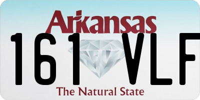 AR license plate 161VLF