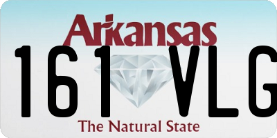 AR license plate 161VLG