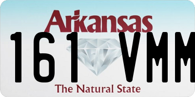 AR license plate 161VMM