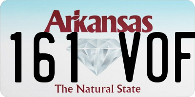 AR license plate 161VOF