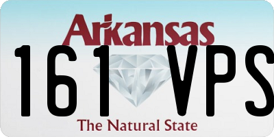 AR license plate 161VPS
