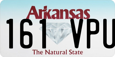 AR license plate 161VPU