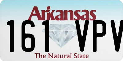 AR license plate 161VPV