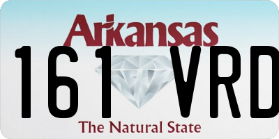AR license plate 161VRD