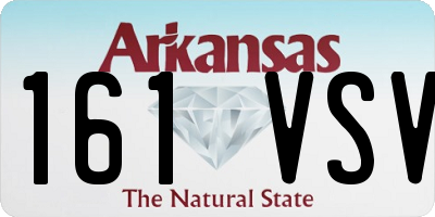 AR license plate 161VSV
