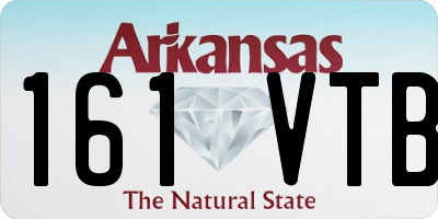 AR license plate 161VTB