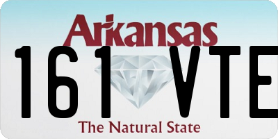 AR license plate 161VTE