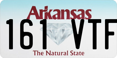 AR license plate 161VTF