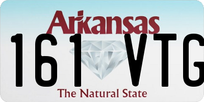 AR license plate 161VTG