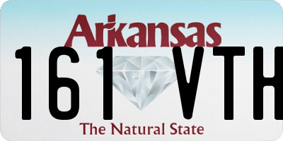 AR license plate 161VTH