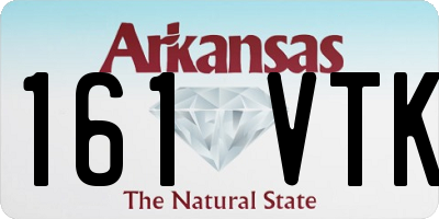 AR license plate 161VTK