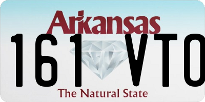 AR license plate 161VTO