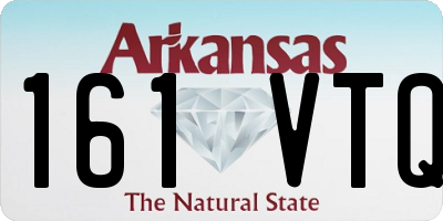 AR license plate 161VTQ