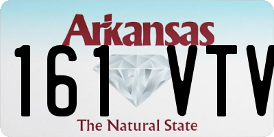 AR license plate 161VTV