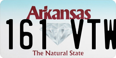 AR license plate 161VTW