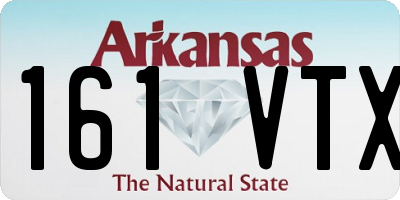 AR license plate 161VTX