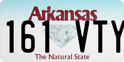 AR license plate 161VTY