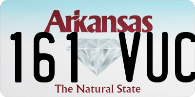 AR license plate 161VUC
