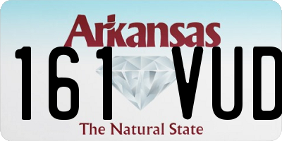 AR license plate 161VUD