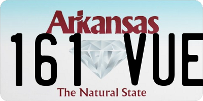 AR license plate 161VUE
