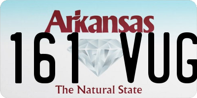 AR license plate 161VUG
