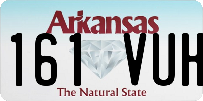 AR license plate 161VUH