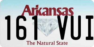 AR license plate 161VUI