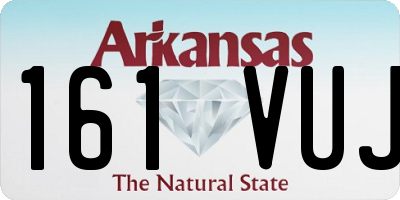AR license plate 161VUJ
