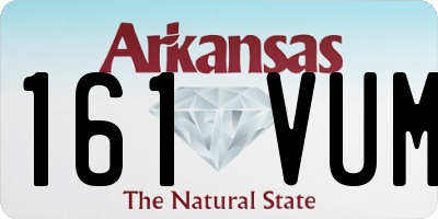AR license plate 161VUM