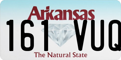 AR license plate 161VUQ