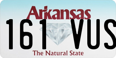 AR license plate 161VUS