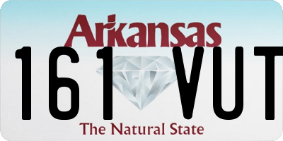 AR license plate 161VUT