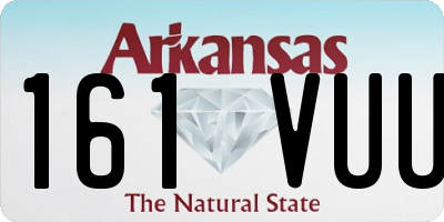 AR license plate 161VUU
