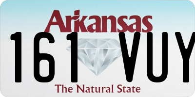 AR license plate 161VUY