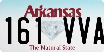AR license plate 161VVA