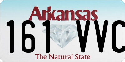 AR license plate 161VVC