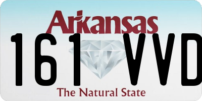 AR license plate 161VVD