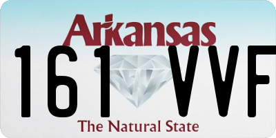 AR license plate 161VVF