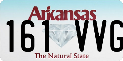 AR license plate 161VVG